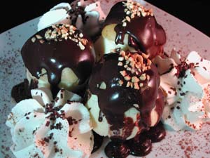 Profiteroles dessert Pizza Sicilia Cambrai
